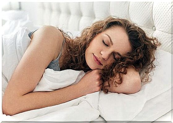 woman sleeping