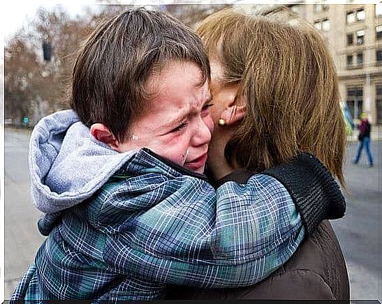 mom trying to say goodbye