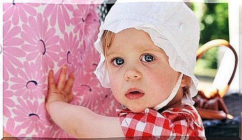 baby with hat on