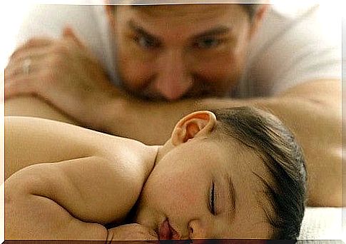 father with baby