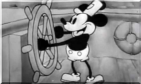 old clip with mickey mouse