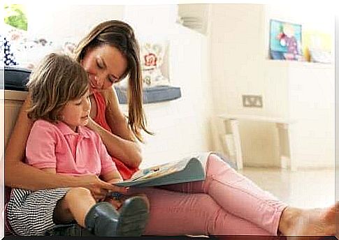 mother reading with her child