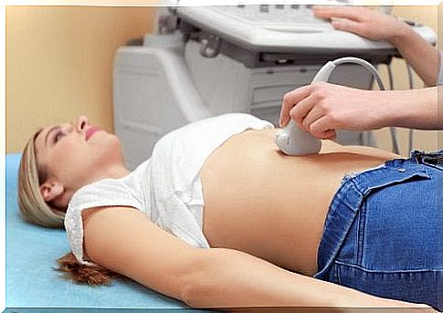 woman having a scan performed