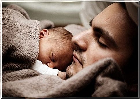 When you become a father - you sleep with a baby